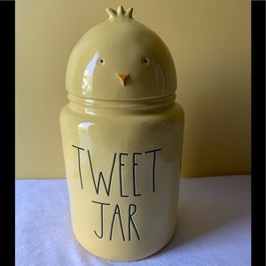 Rae Dunn Tweet Jar Yellow Canister